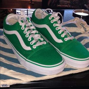 green & white vans